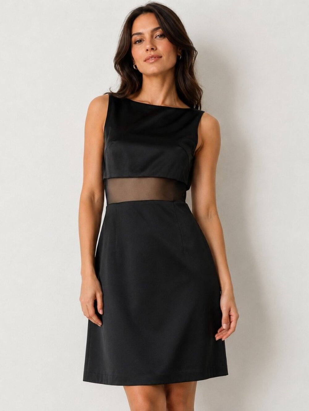 Vintage Black Mini Dress Party Cocktail Date Night Minimalist Small